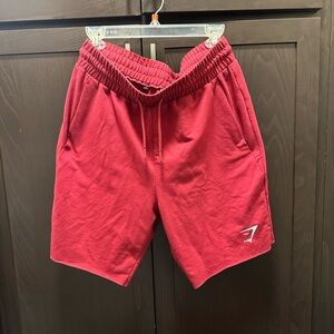 Men's Gymshark Red Athletic Shorts